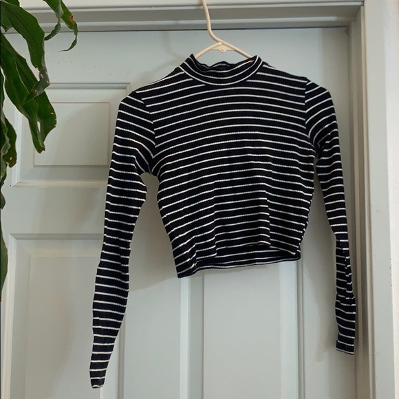 Topshop striped crop top - Picture 2 of 4